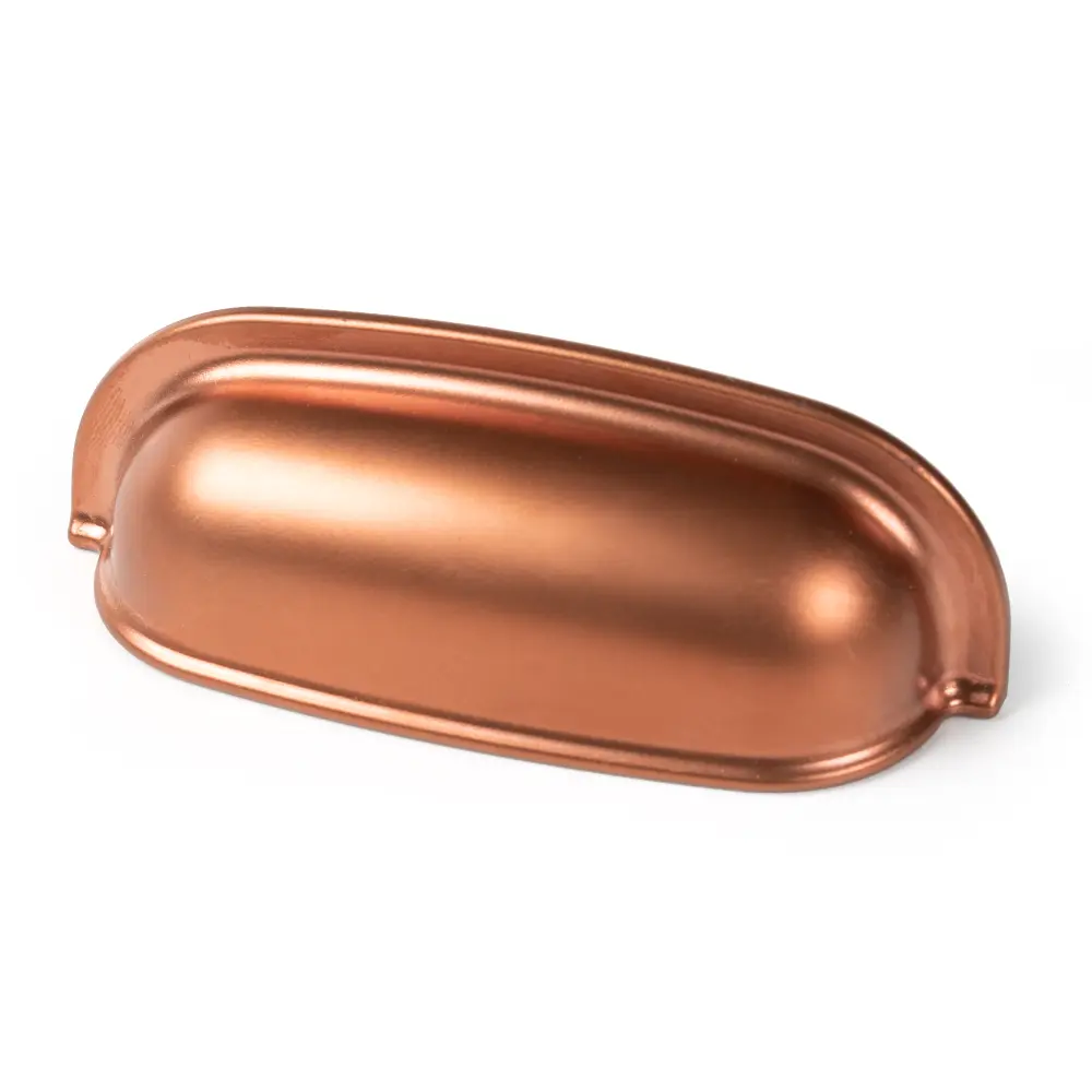 Tirador de copa 64mm abs cobre mate, lote de 36 con 6 Tornillos Incluidos