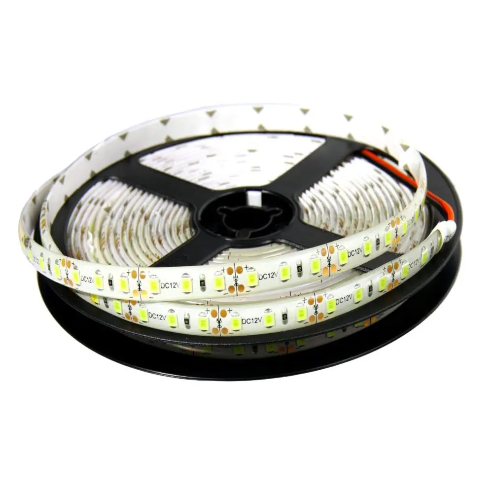 Iluminación de Pared Tira LED 12v blanco neutro 4200k 600LED bobina 5 metros ip65 exterior