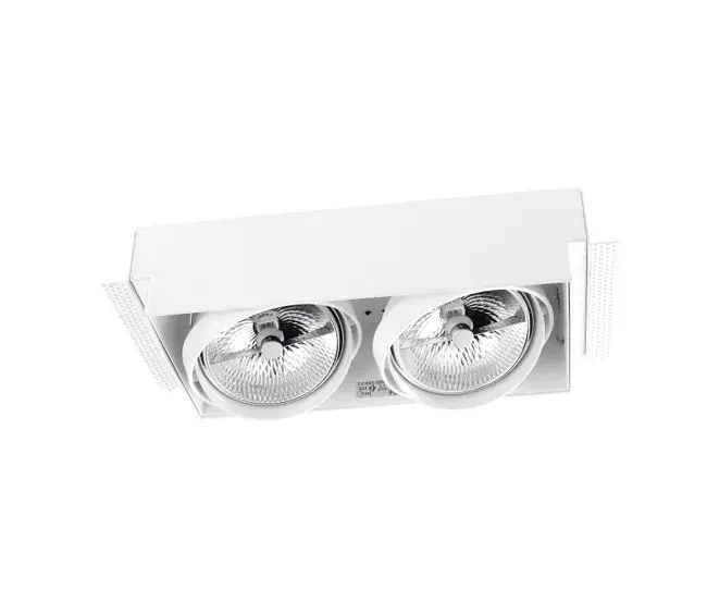 LEDS·C4 Downlight Multidir Al doble LED 299Mm Trimless 100W 39.9º Blanco IP23 978Lm