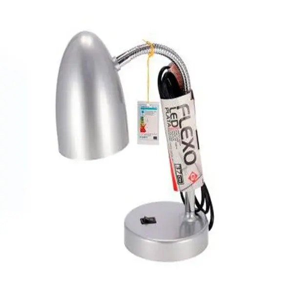 Lámpara de Figurilla Flexo LED 37 cm Plata