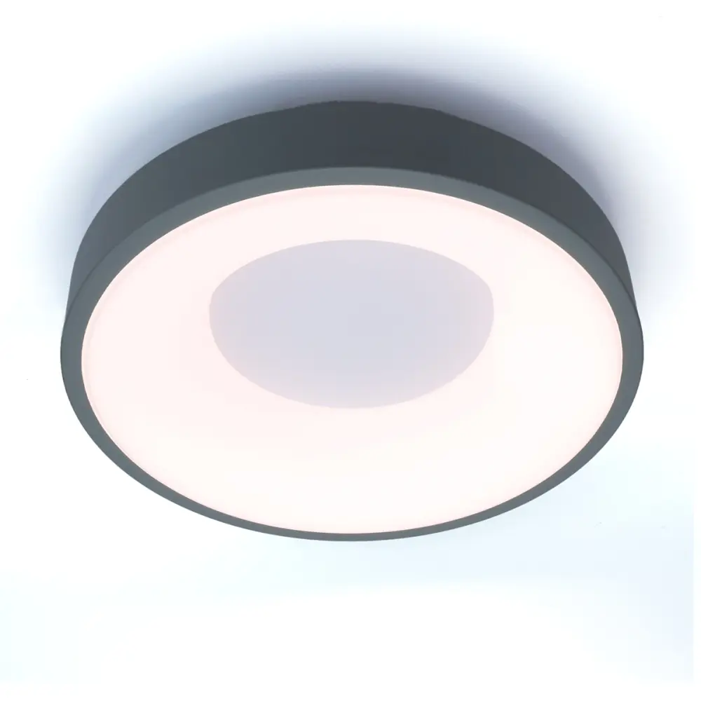 Lámpara Temática Plafón LED diseño gris 28w circular ø30cm cct driver philips 3500lm
