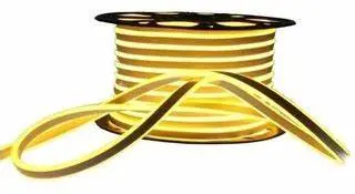 Luz de Ambiente Tira Led Neón 50 mts Dorada Lumicraft