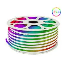 Luz Decorativa Tira Led Neón 50 mts RGB Policromático Lumicraft