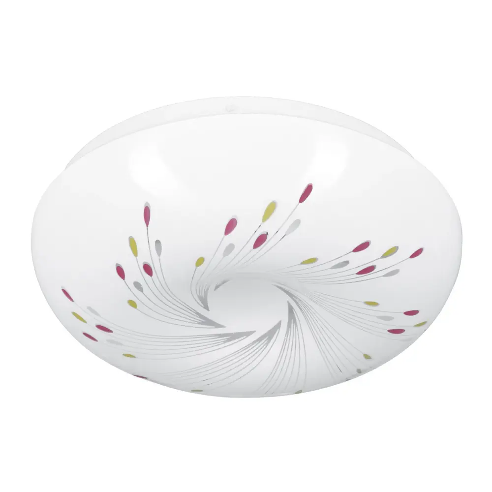 Plafón redondo, decorativo, diseño de espirales, 8 W, LED SUSTITUYE 46015 para Niños