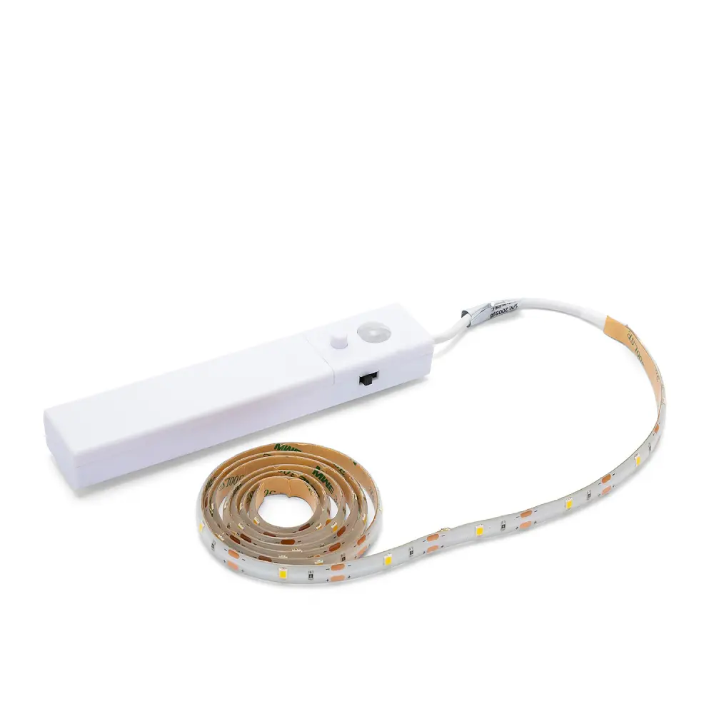 SILK: Kit de tiras LED, 1 metro 2W pilas (4AA no incluidas) y PIR. 4000K