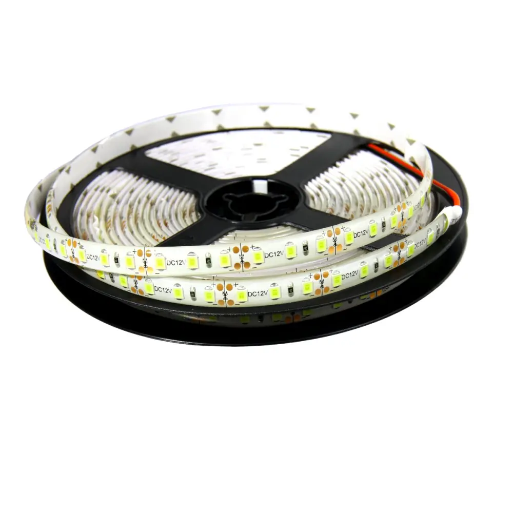 Tira LED 12v blanco fresco 6000k 600LED bobina 5 metros ip65 exterior