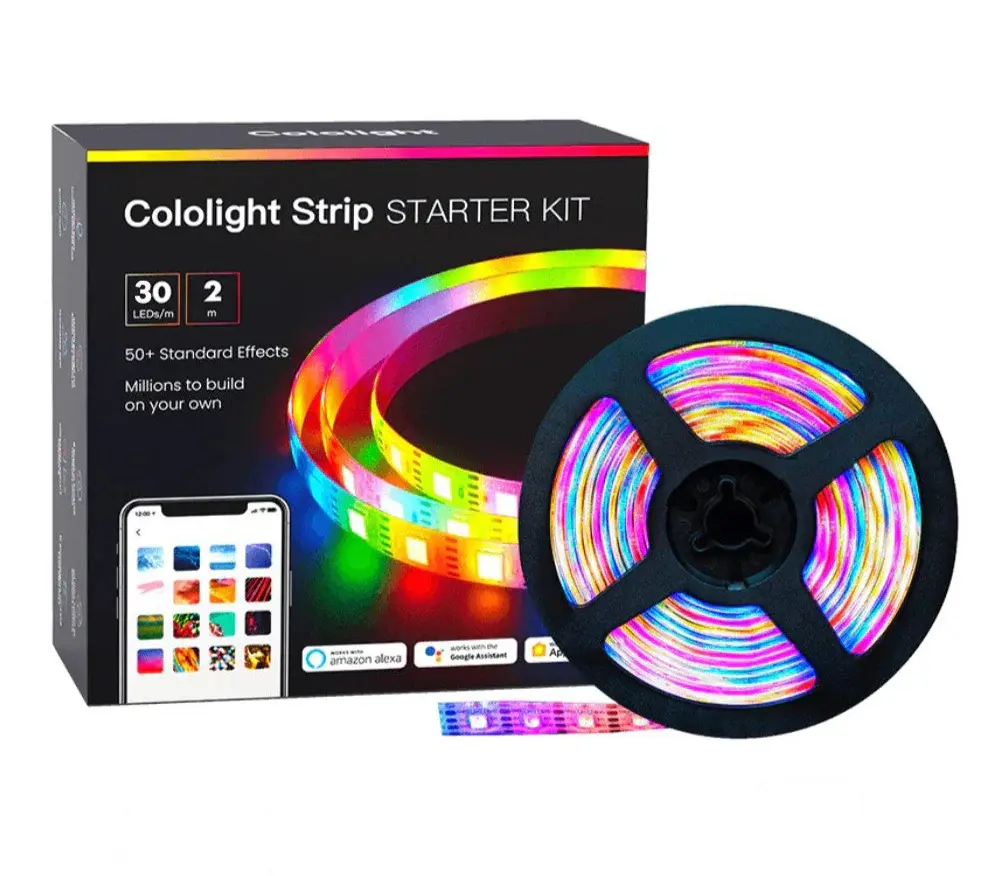 Tira de Luz LED RGB Cololight Starter Kit 30LEDs/m 2 Mts IP65 para Niños