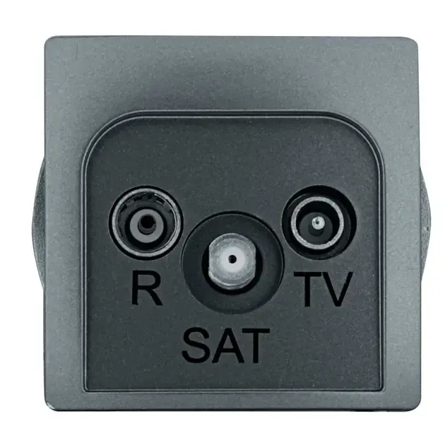 Toma r-tv/sat final simon basic aluminio