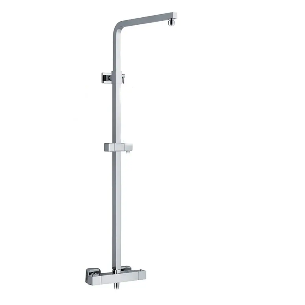 Colonna doccia quadra 25mm con supporto regolabile e termostatico TM3Q