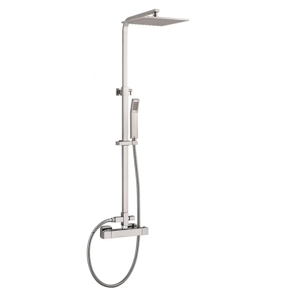 Colonna doccia rettangolare 30x18mm con soffione Calais e termostatico TM1Q