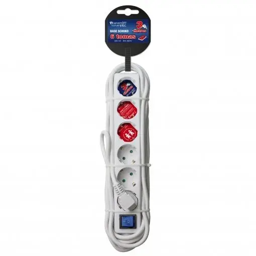 Marco Decorativo Base 6 Tomas 3 metros Blanca