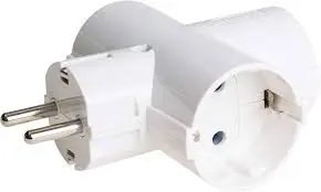 FAMATEL 1303 ADAPTADOR 3tomas T/T lateral 16A 250V en Color Blanco Puro