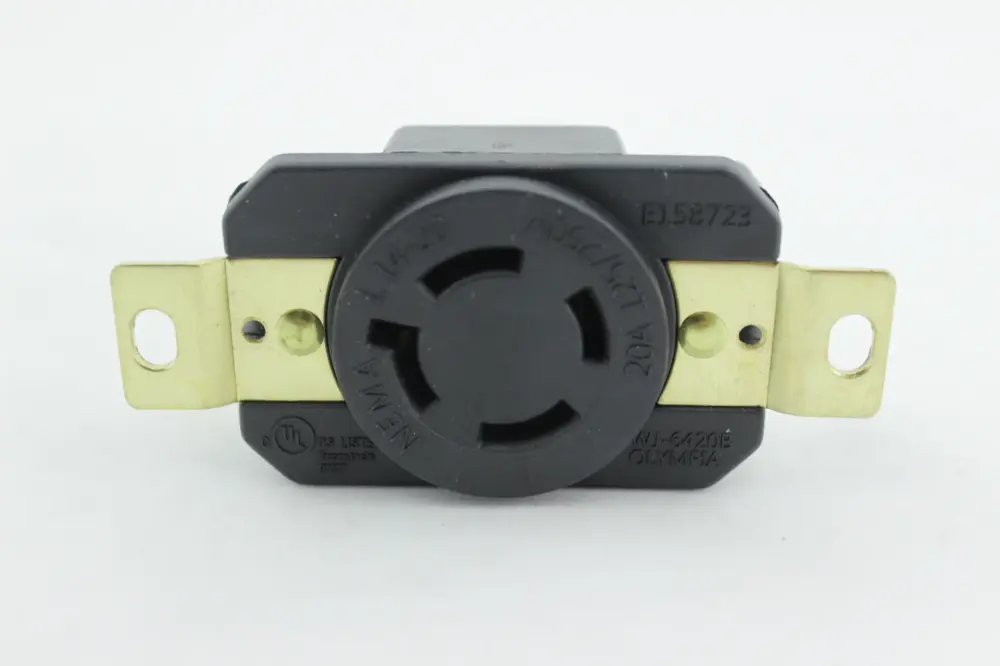 Marco Decorativo TOMA SEGURIDAD INCRUSTAR 20A 3P+T 250 VAC NEMA L14-20