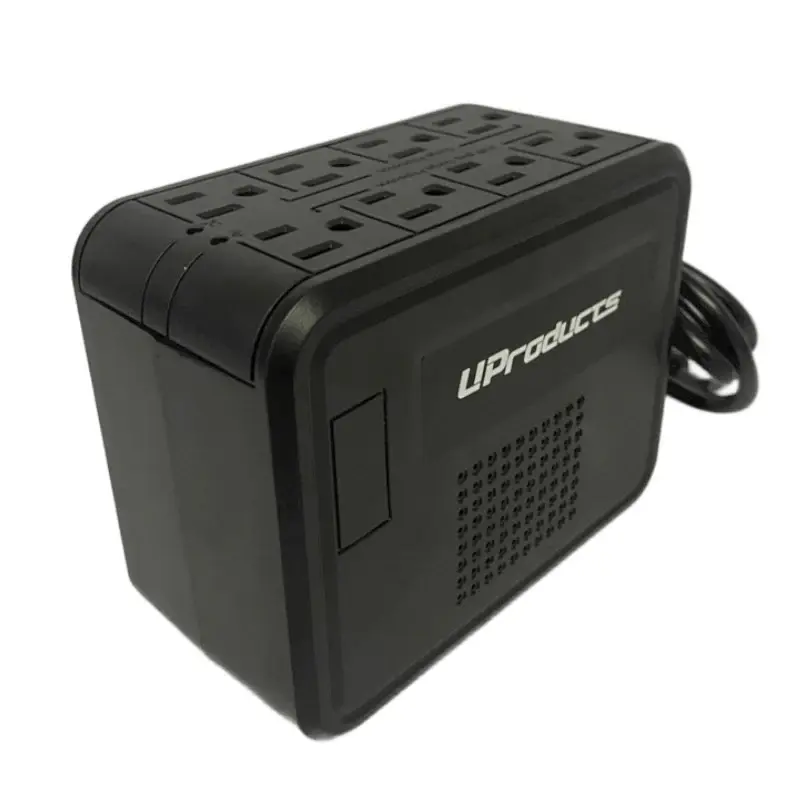 Regulador de Corriente U-AVR1000 1000VA con 8 Tomas de Protección Eléctrica con Sello de Goma