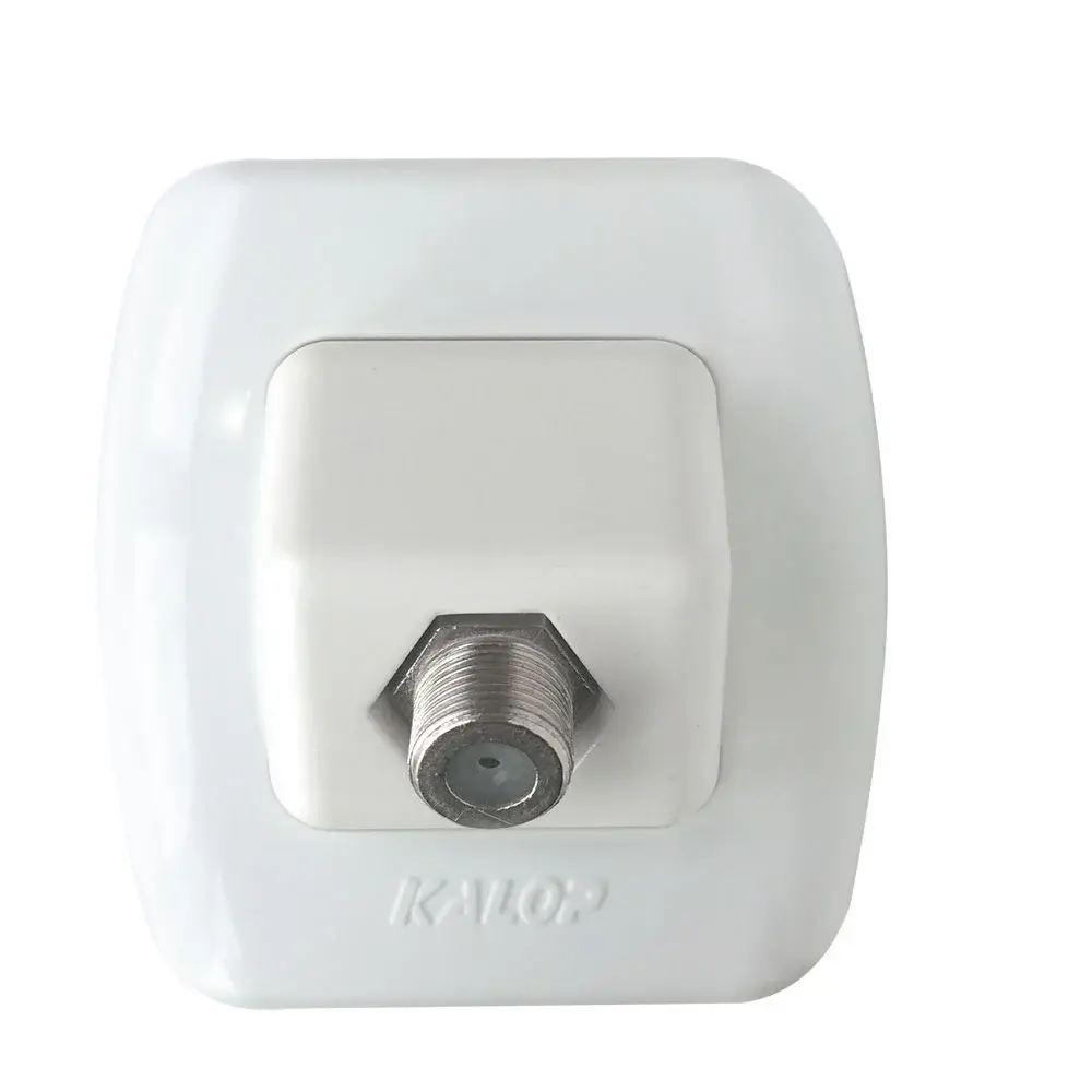 Toma Coaxial Bco Tekna Resistente la Intemperie