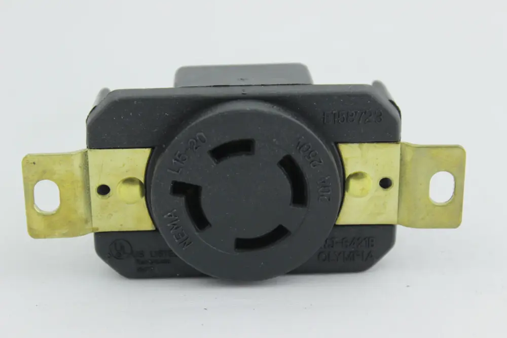 TOMA SEGURIDAD INCRUSTAR 20A/250VAC 3P+T NEMA L15-20 Pack de 5 Unidades