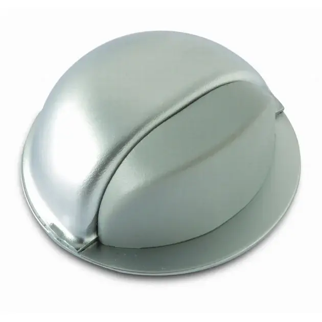 Tope acero silicona adhesivo plata