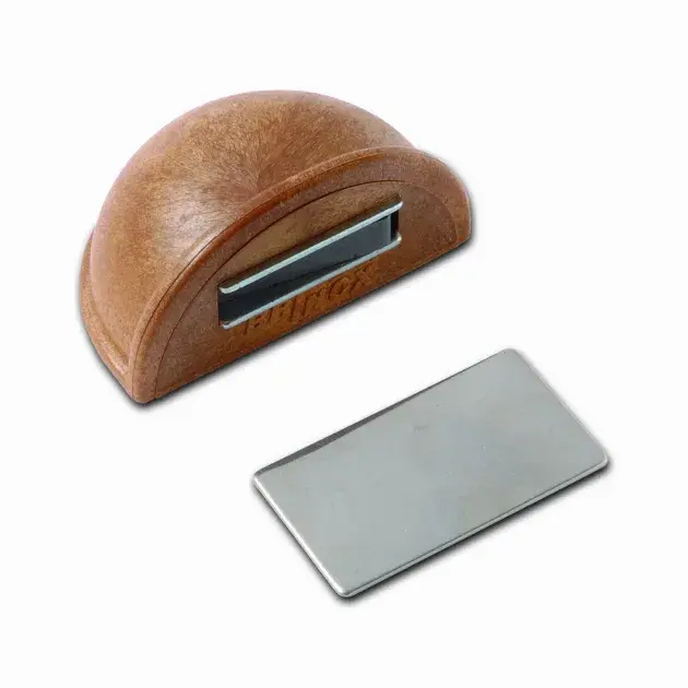 Tope retenedor con imán adhesivo efecto madera