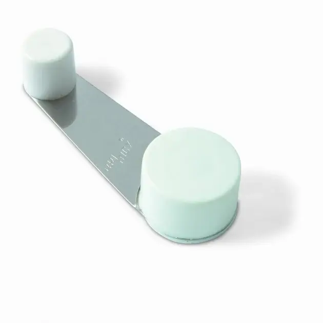 Tope retenedor giratorio con tornillo blanco