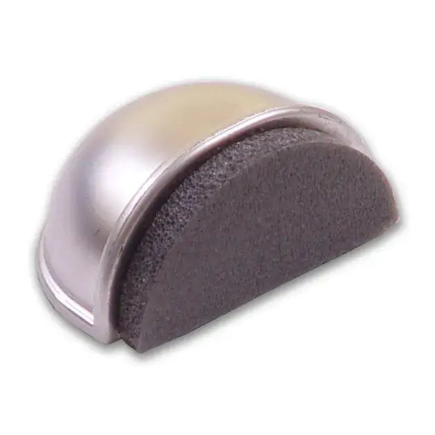 Tope silencioso con espuma adhesivo plata