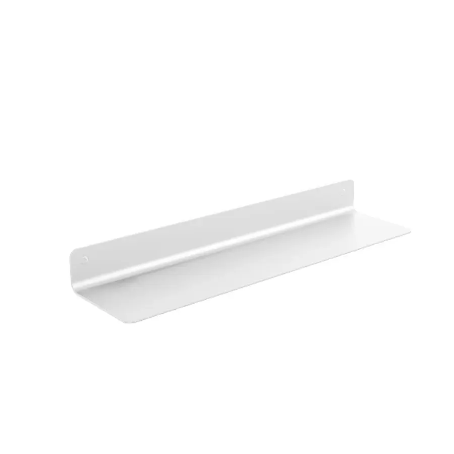 Estante porta objetos de pared Lineabeta colección Saeta en aluminio pintado blanco medida cm 45,4