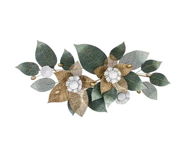 Mural decorativo de pared de metálico 134,0x67,3x8,9 con Acabado Mate