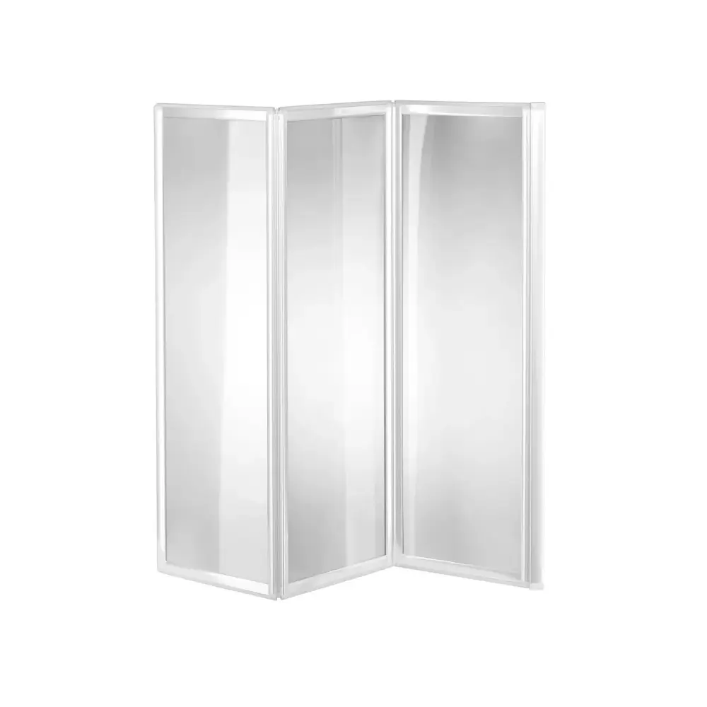 Parete vasca 133 cm con paneles plegables de aluminio y acrílico