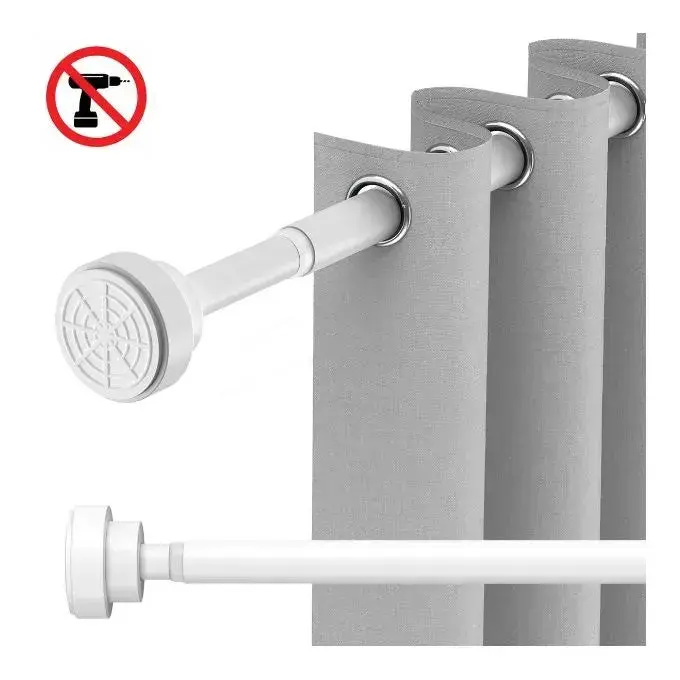 Tube Rideau de douche Sans Perçage Extensible Resistente la Cal