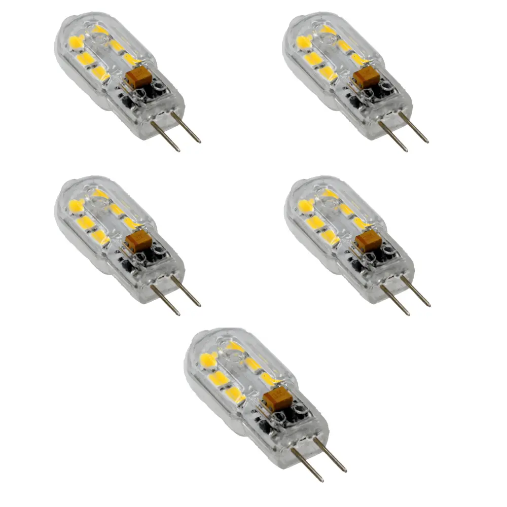 Bombilla LED g4 1,5w 12v blanco frígido 6000ºk blister 5 uds