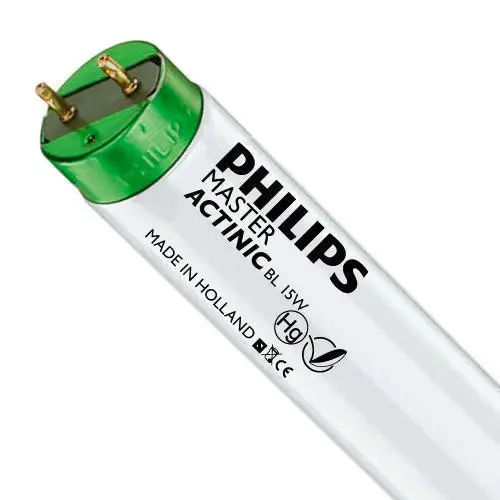 Larga Duración TUBO B.L. AZABACHE LIGHT 15w ACTINICO PHILIPS