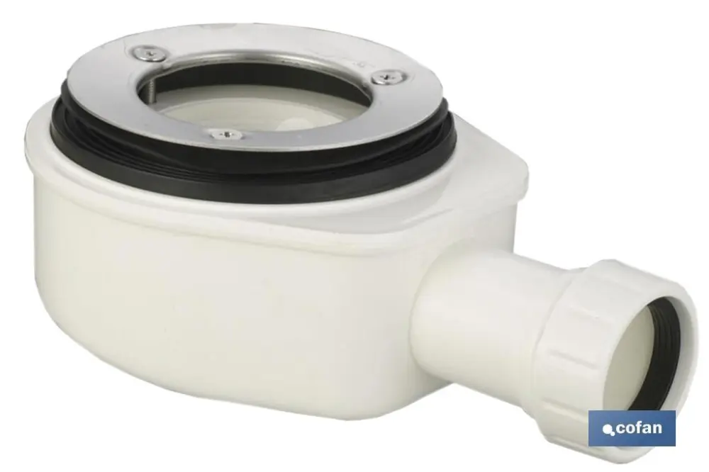 Válvula sifónica ducha extraplana con salida ø32-40 sin embellecedor Cofan