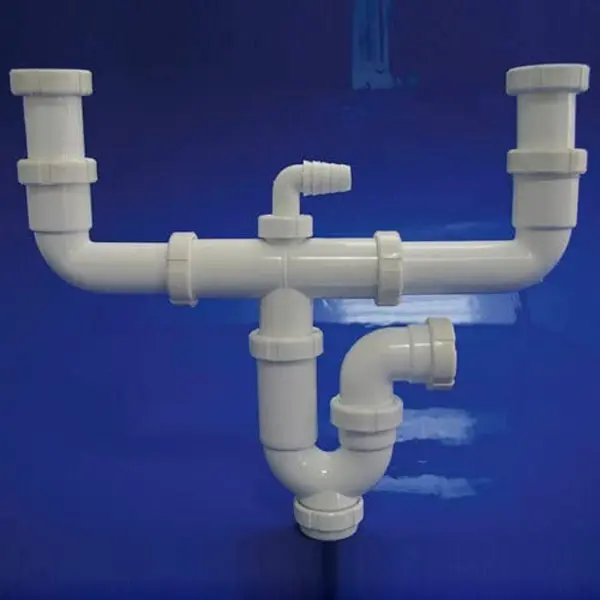 Tecno sifón extensible doble para fregadero s/v ø1-1/2 (t47) 50215 Hidrotecnoagua