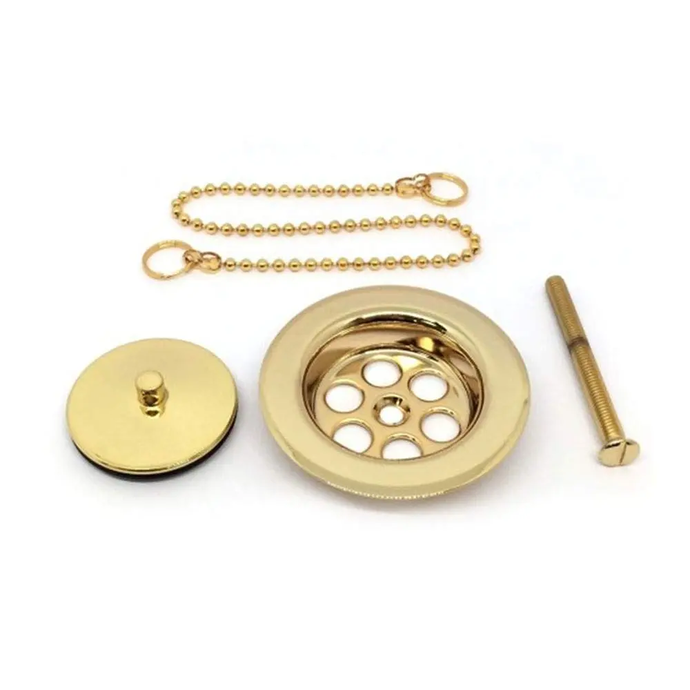 Kibath válvula desagüe lavabo bidet acabado oro cepillado de latón