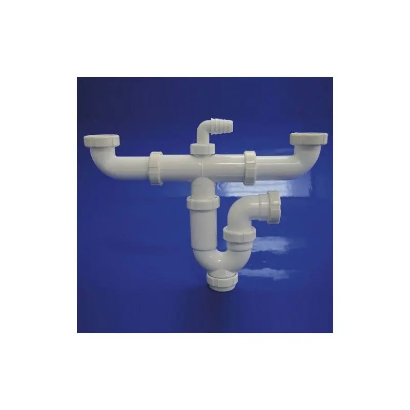 Sifon doble t.locas t-47l 1 1/2 salida 40 Wolfpack Linea Profesional