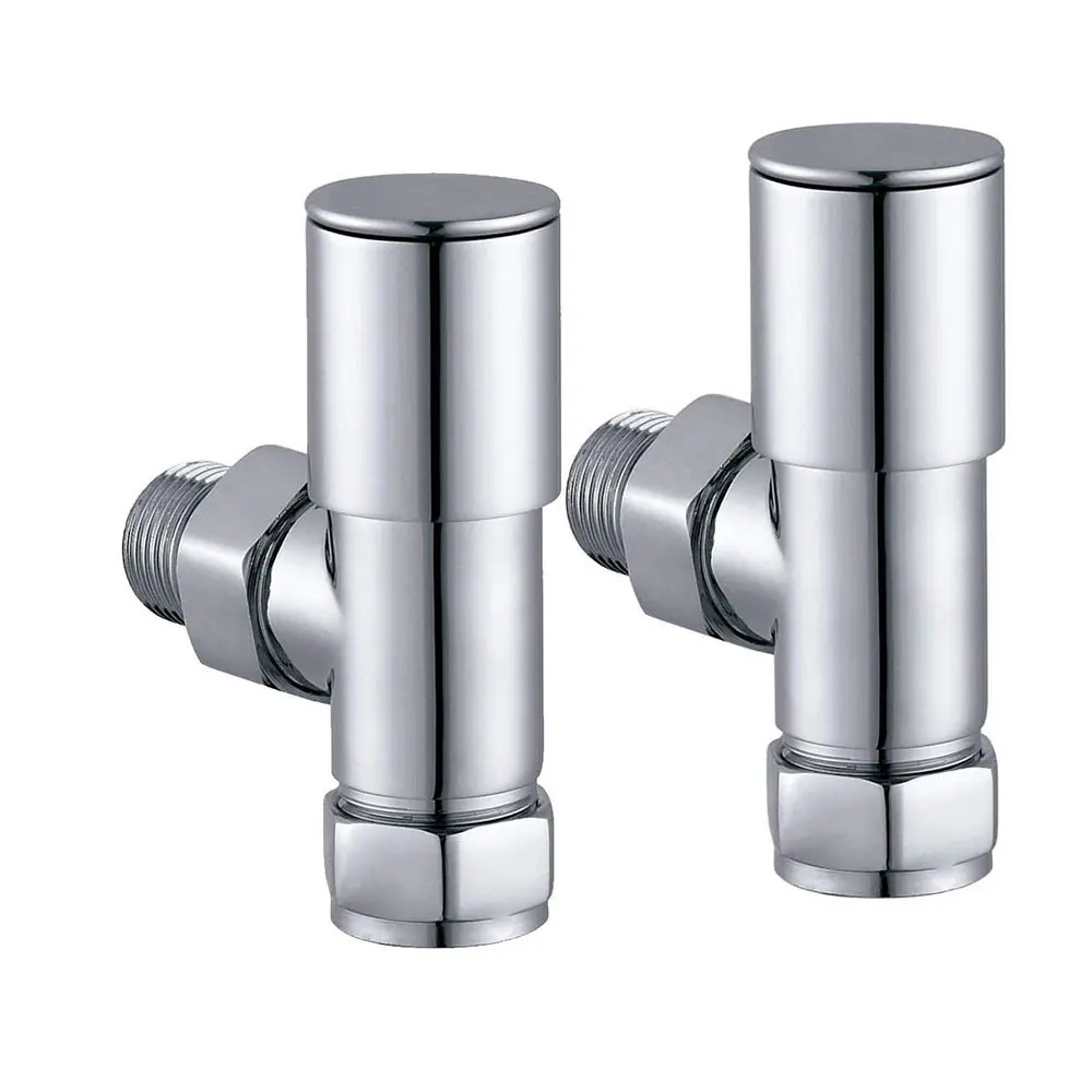 Kibath válvula llave radiador secatoallas acabado cromo mate de latón