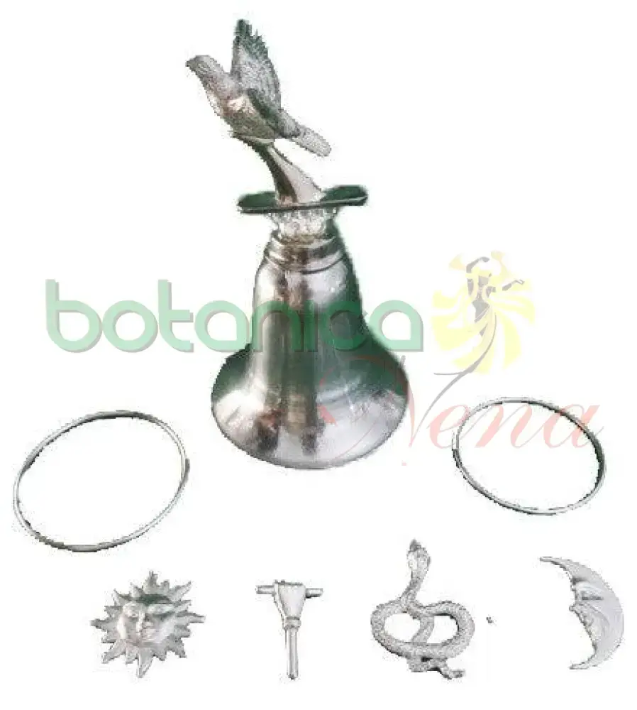 Herramientas de Obatala con Campana de Paloma | Multicolor | Cambiante