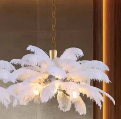 LÁMPARA TECHO PLUMAS Odessa Plástico de Alta Resistencia