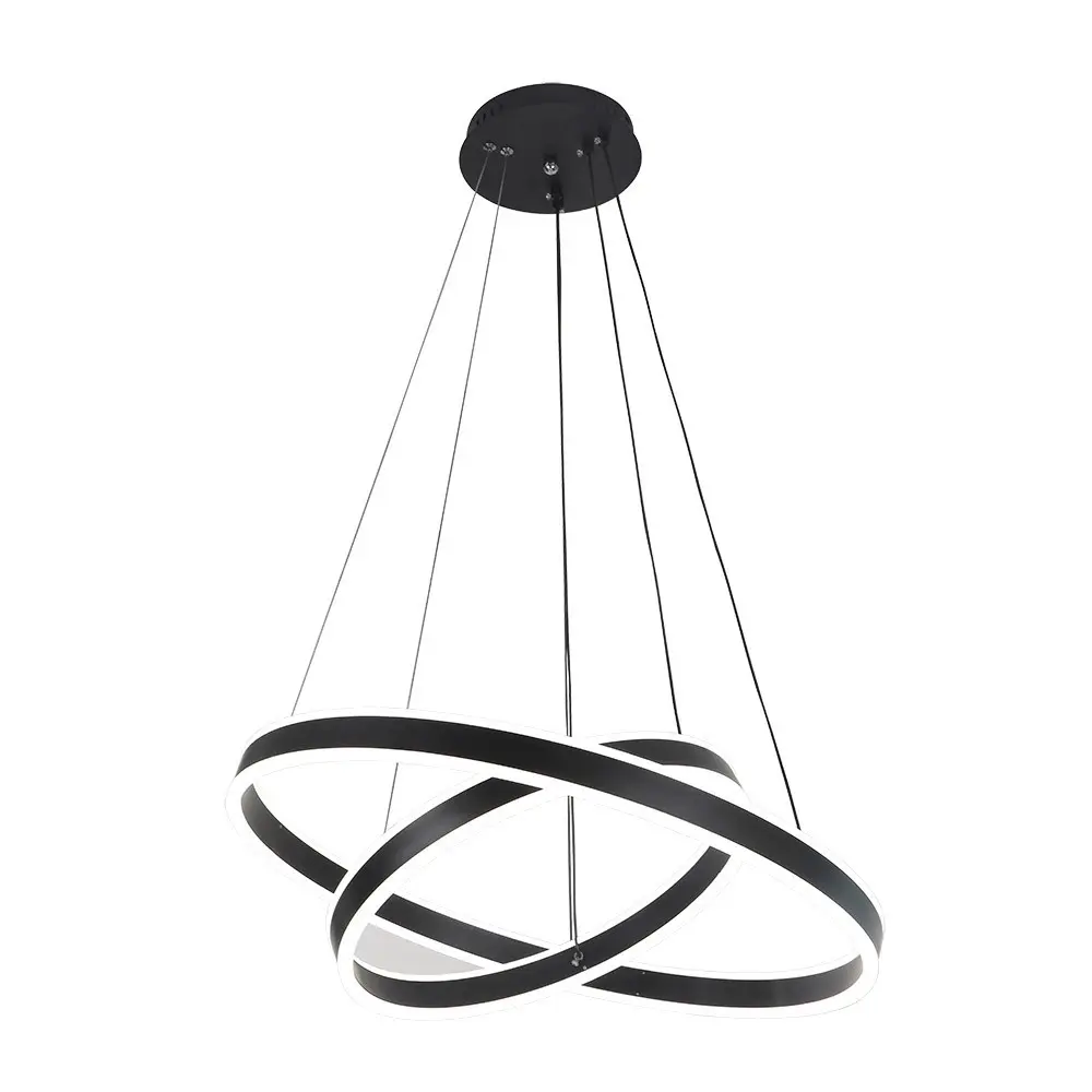 Luz de Ambiente Lampara de techo lion negro cct regulable 60cm