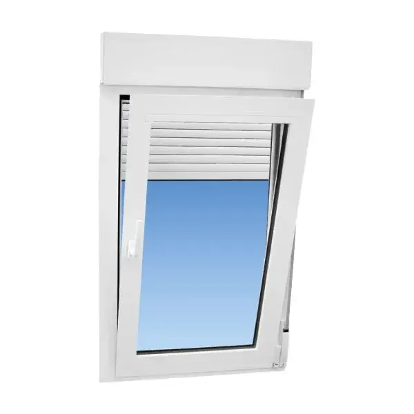Ventana de aluminio oscilobatiente 116 x 78 cm con persiana sucroal