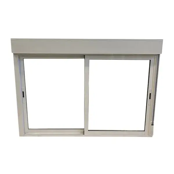 Ventana aluminio corredera persiana blanco 80x100 cm