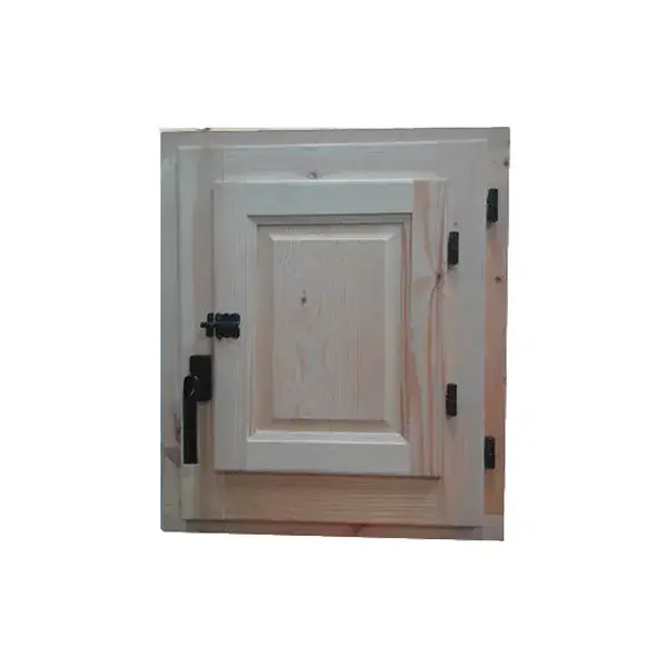 Ventana de madera practicable 60 x 50 cm con postigo climalit