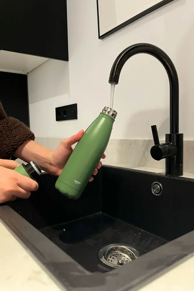 Botella Térmica Con Doble Pared Verde