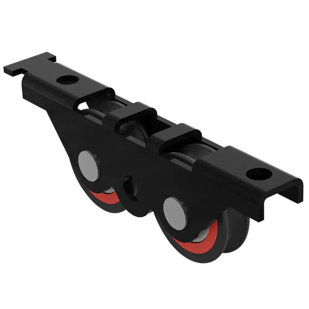 Carretilla Tipo Europea Para Ventana Corrediza Doble Con Zoclo Bajo Línea De 2” SKU 2099 Herralum