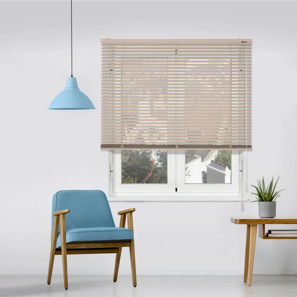 Persiana veneciana aluminio 25mm rosa palo 80 x 175