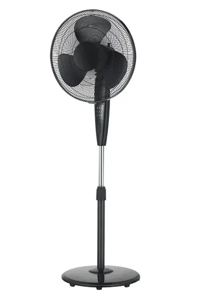 Ventilador de pie negro Ø 40 cm con mando distancia
