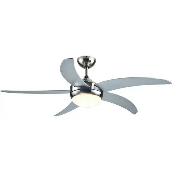 Ventilador de techo con luz Gracilien 5 aspas 132 cm cromado cooke_lewis