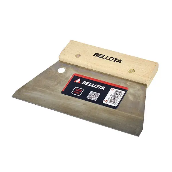 Espátula llana 18 cm mango madera bellota